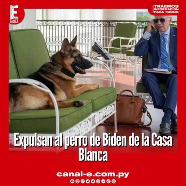 Expulsan al perro de Biden de la Casa Blanca
