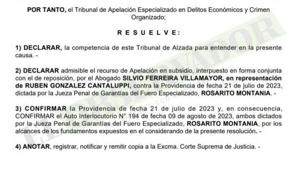 Tribunal confirma acusación contra colaboradores de Miguel Servín y son convocados a preliminar