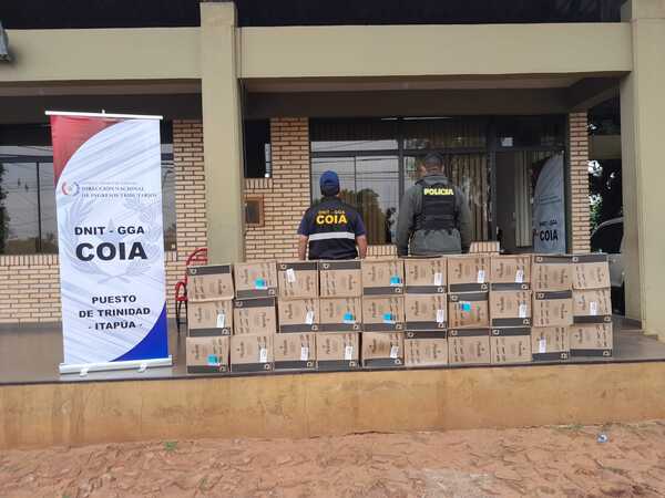 Incautan mercaderías presuntamente de contrabando sobre la Ruta PY06