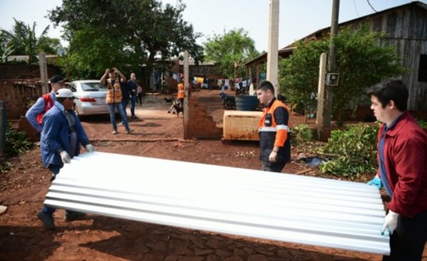 Asisten a unas 150 familias afectadas por temporal en Alto Paraná
