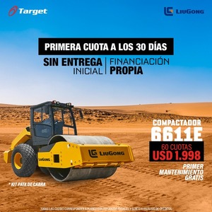 Target cuenta con el rodillo compactador LIUGONG 6611E