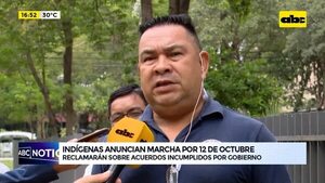 Video: indígenas anuncian marchan por 12 de octubre  - ABC Noticias - ABC Color