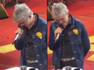 (VIDEO). Alejandro Fernández se quedó dormido en medio de su concierto
