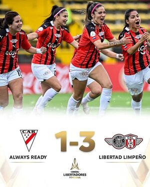 Gran triunfo de Libertad/Limpeño en su debut en la Copa Libertadores - Fútbol - ABC Color