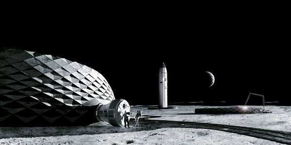 NASA y ICON se asocian para construir viviendas de “hormigón lunar” en la Luna