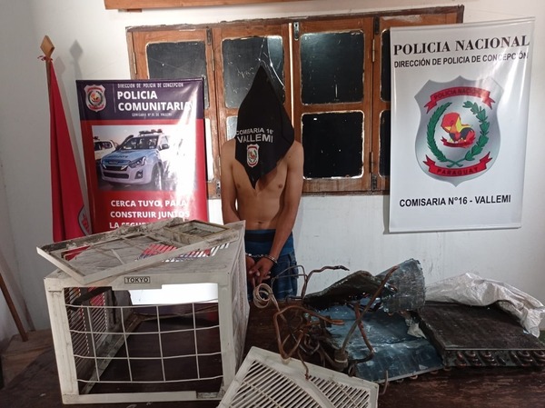 Vallemí: Robó acondicionador de aire y fue aprehendido