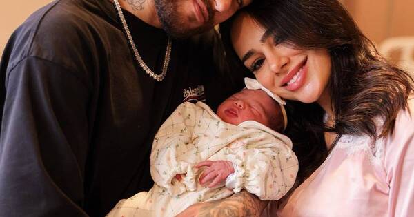La Nación / “Llegó a completarnos”: Neymar compartió la emoción de recibir a su hija