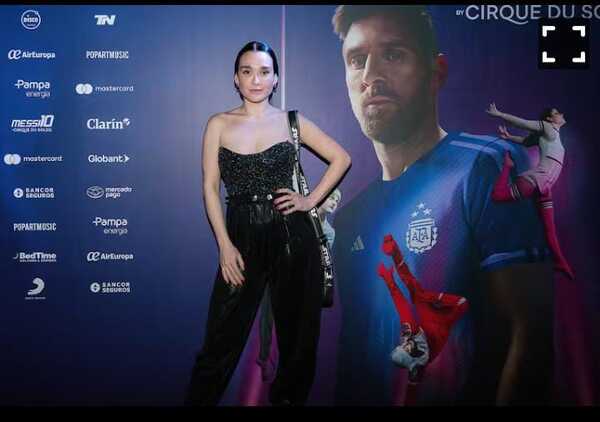 ¡Lali en la premiere del Cirque du Soleil Messi10!