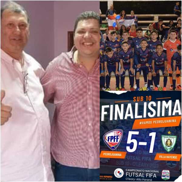 Pese a falta de apoyo de "Juancho y Winckler" Pedrojuanina Sub -10 se consagró campeón nacional