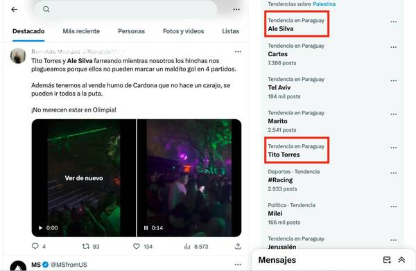 ¡Atendena un poco! Ale Silva fue tendencia por estar en una farra tras otra derrota