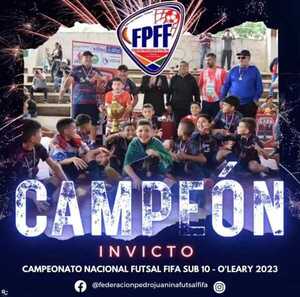 Pedrojuanina se consagra campeón del Nacional de Futsal FIFA Sub 10 2023 - Radio Imperio 106.7 FM