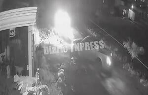 Violencia extrema: Asalto, balacera y posterior quema de vehículo – Diario TNPRESS