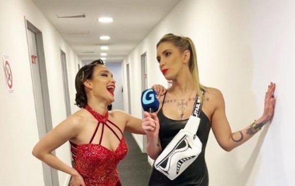 Carmiña Masi mostró todo lo que vivió durante la cobertura el Bailando Argentina - Te Cuento Paraguay