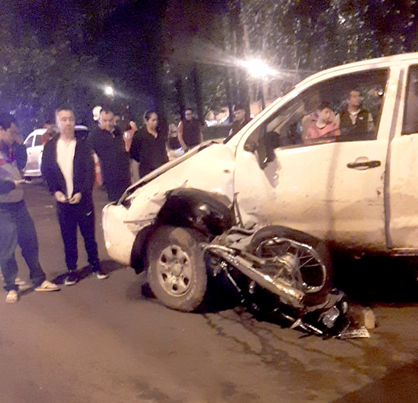 Motociclista muere durante quíntuple choque en km 5,5 de la Ruta PY02 - La Clave