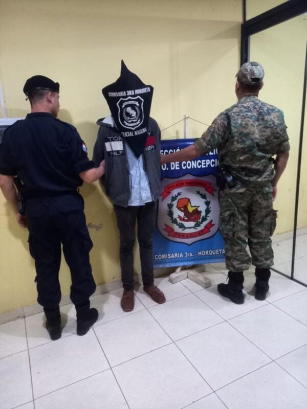 Capturan a presunto homicida en Horqueta