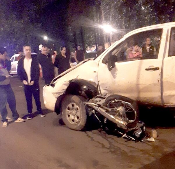 Motociclista muere durante quíntuple choque en km 5,5 de la Ruta PY02