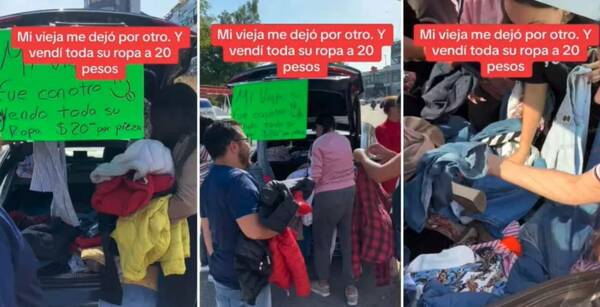 Le metieron los cuernos, pero hizo dinero: Ella se fue con otro, él vendió todas sus ropas