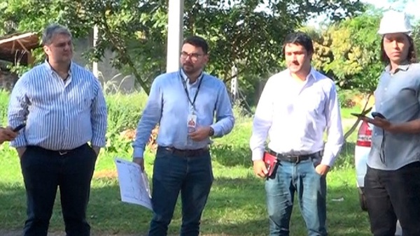 Marcos Benítez acompañó a ingeniero de Itaipú para inspeccionar calles a ser recapadas