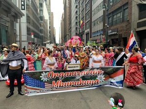 Video: paraguayos se lucieron en el tradicional Desfile de la Hispanidad en Nueva York  - Nacionales - ABC Color