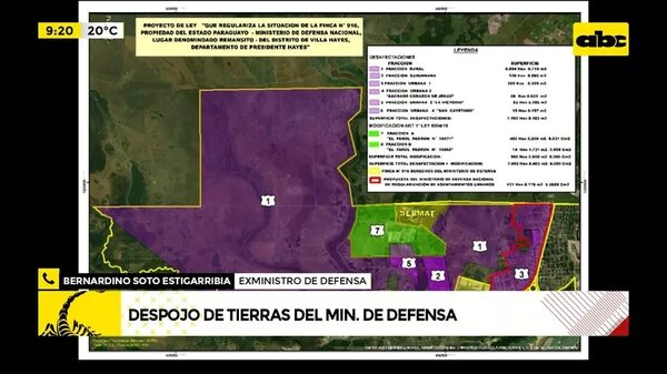 Video: Despojo de tierras del Ministerio de Defensa - ABC Noticias - ABC Color