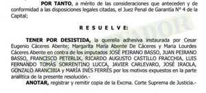 Querellantes desisten tras acuerdo con imputados en una causa Banco Alemán