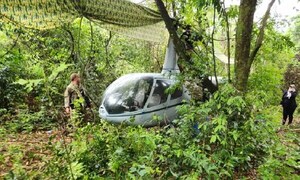 Senad incauta helicóptero narco y armamentos en zona boscosa de Amambay – Prensa 5