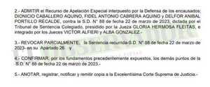 Cámara ordena devolución de elementos incautados como pruebas que iban a ser destruidas