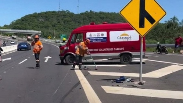 Grave accidente en Caacupé deja dos muertos