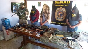 Tres aprehendidos tras hallazgo de campamento narco en Zanja Pytã