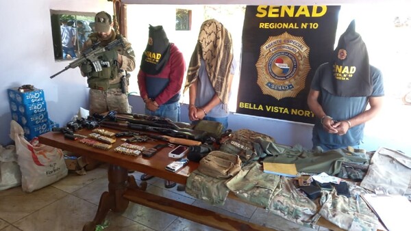 Tres aprehendidos tras hallazgo de campamento narco en Zanja Pytã