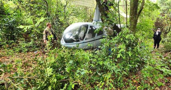 La Nación / Hallan helicóptero narco escondido en el bosque