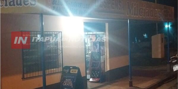 MOTOASALTANTES ARMADOS ROBARON EN DESPENSA DE CAMBYRETÁ - Itapúa Noticias