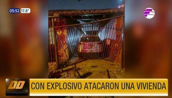 Con explosivo atacaron una vivienda en Fernando de la Mora | Telefuturo