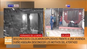 Desconocidos detonaron una bomba frente a una vivienda - Noticias Paraguay