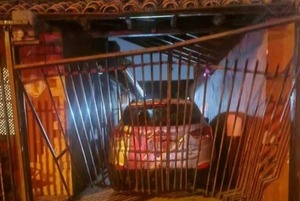Explosivo destruyó portón de una casa y asustó a toda una ciudad