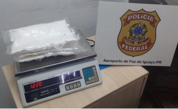 Detienen a paraguayo con cocaína en el Aeropuerto de Foz de Iguazú