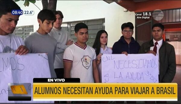 Alumnos piden ayuda para viajar a Brasil y representar al país en feria de Ciencias | Telefuturo