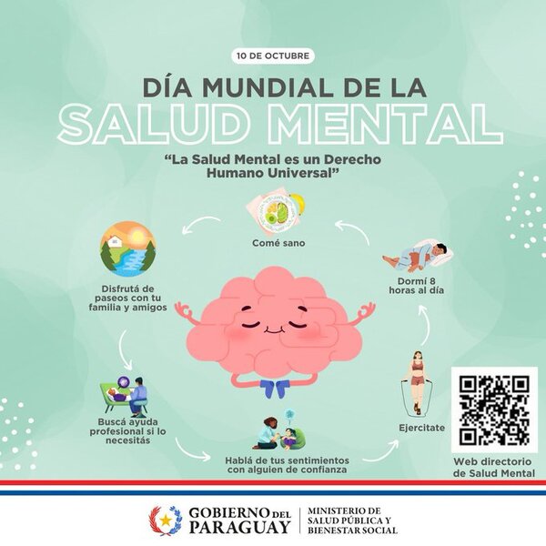 DÍA MUNDIAL DE LA SALUD MENTAL: INSTAN A CELEBRARLO COMO UN DERECHO HUMANO UNIVERSAL