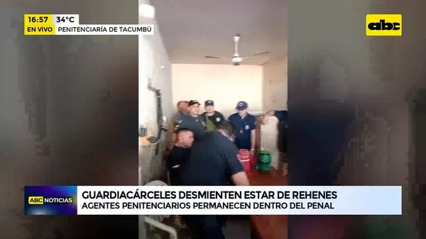 Incidentes en Tacumbú: guardiacárceles desmienten estar de rehenes - ABC Noticias - ABC Color
