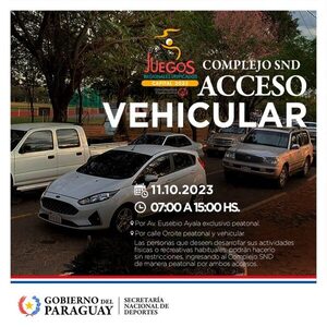 Control especial en complejo del SND se realizará este miércoles 11 de octubre