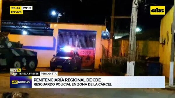 Video: resguardo policial en la penitenciaría de CDE - ABC Noticias - ABC Color