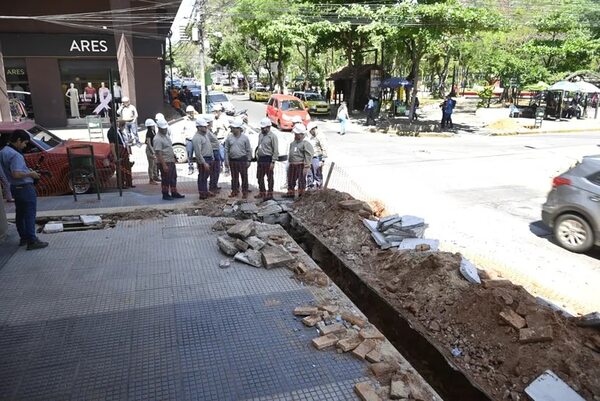 ANDE: amplían trabajos para cableado subterráneo a transversales a Palma - Economía - ABC Color