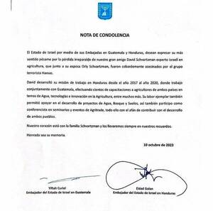 Embajadores de Israel confirman y lamentan la muerte de un paraguayo