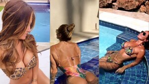 Lorena Arias peló cuerazo y preguntó a sus seguidores: "¿Malla o bikini?"