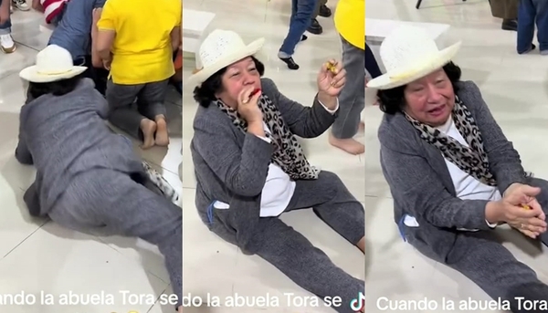 Ña Tora peleó por sus caramelos en la famosa piñata de cumpleaños - Teleshow