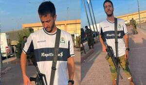 El “hincha tripero” que va al frente de combate con la camiseta de su club