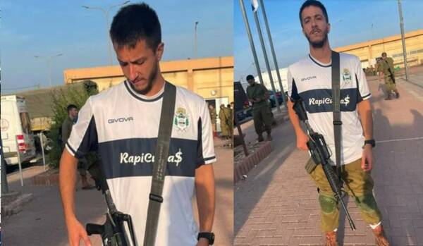 El “hincha tripero” que va al frente de combate con la camiseta de su club