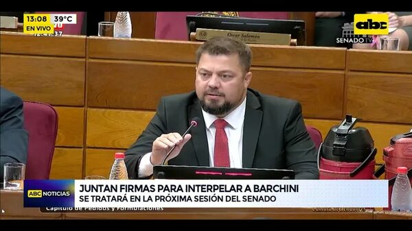 Video: Juntan firmas para interpelar a Ángel Barchini - ABC Noticias - ABC Color