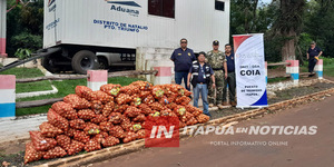 DECOMISARON 1.300 KILOS DE CEBOLLAS EN PUERTO TRIUNFO - Itapúa Noticias