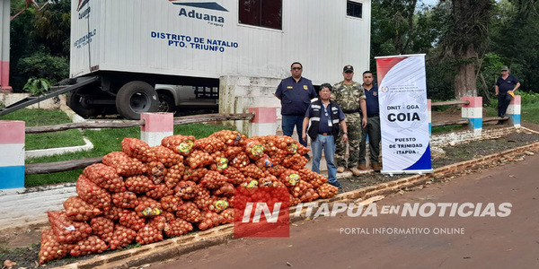 DECOMISARON 1.300 KILOS DE CEBOLLAS EN PUERTO TRIUNFO - Itapúa Noticias